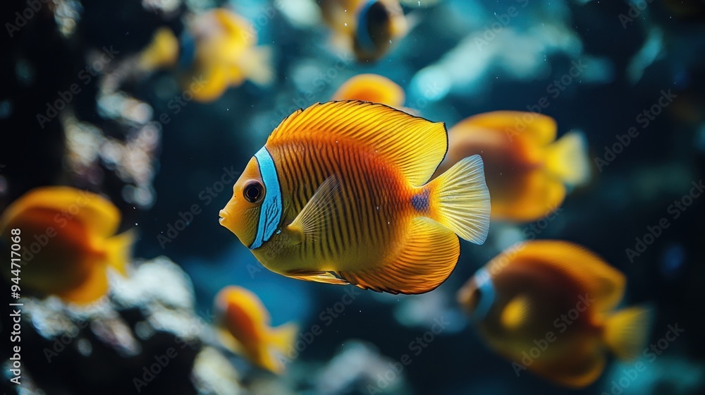 Vibrant Fish in an Aquarium Vibrant Fish in an Aquarium