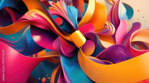 An abstract three dimensional representation