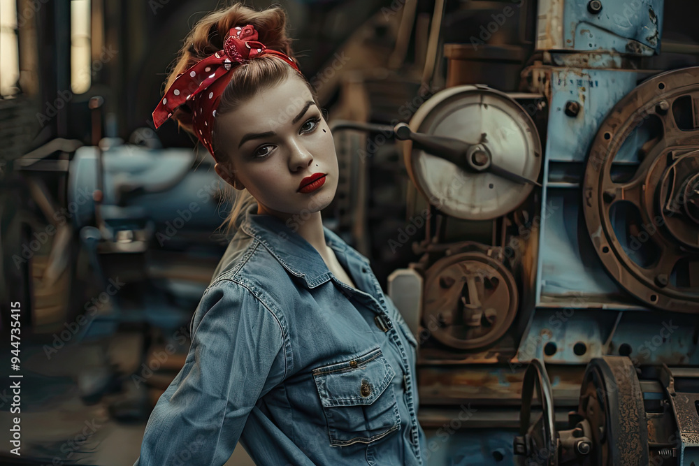Rosie the Riveter-Inspired Fashion Shoot
