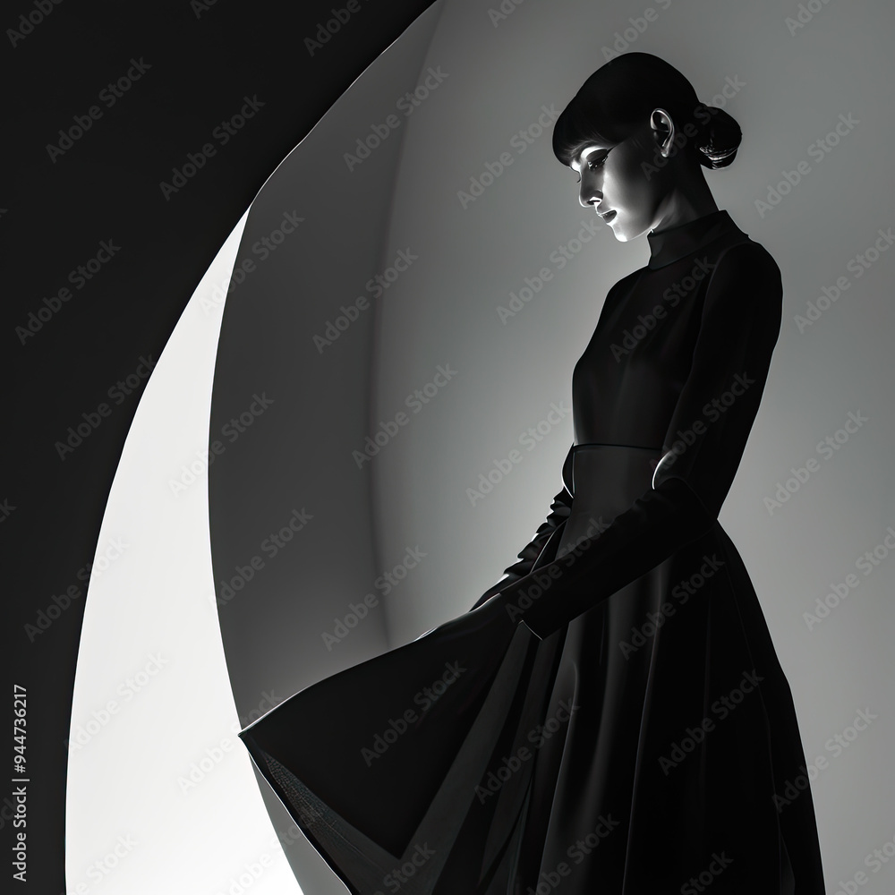 Avant-Garde 60s Fashion in Monochrome