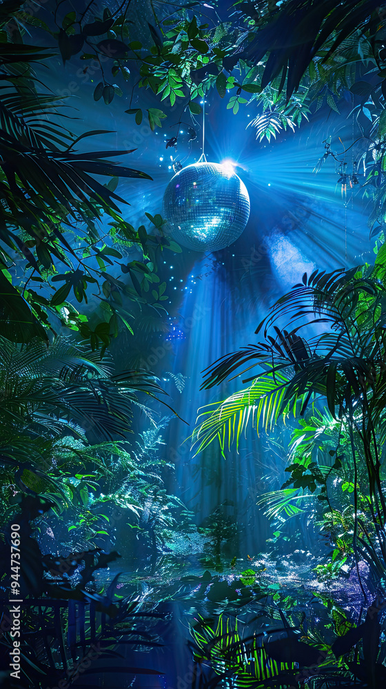Enchanted Jungle: Disco Ball Reflections
