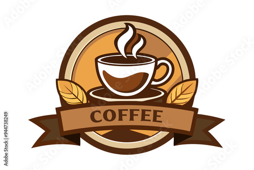 Coffee cup logo template