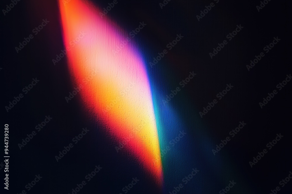 Rainbow light flare on the wall. Abstract background. Rainbow light flare on the wall. Abstract background.