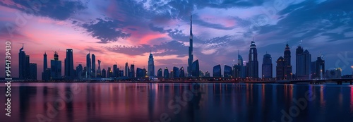 Dubai Skyline at Dusk