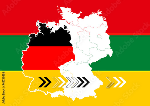 Simplified outline map of G...