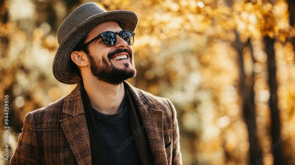 A stylish man wandering in a natural autumn scene with a sunny smile. A stylish man wandering in a natural autumn scene with a sunny smile
A stylish man wandering in a natural autumn scene with a sunny smile. A stylish man wandering in a natural autumn scene with a sunny smile