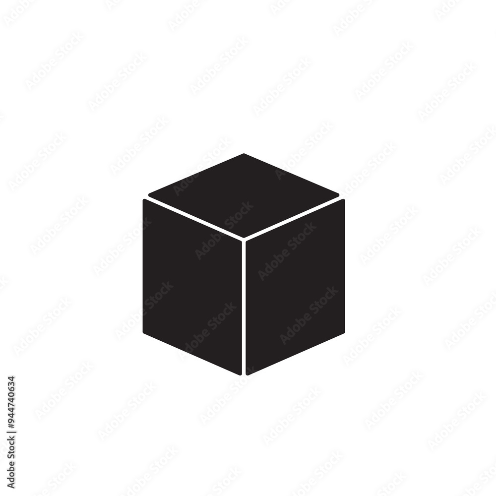 Cube icon, vector illustration. vector cube icon trendy style flat design on white background..eps Cube icon, vector illustration. vector cube icon trendy style flat design on white background..eps