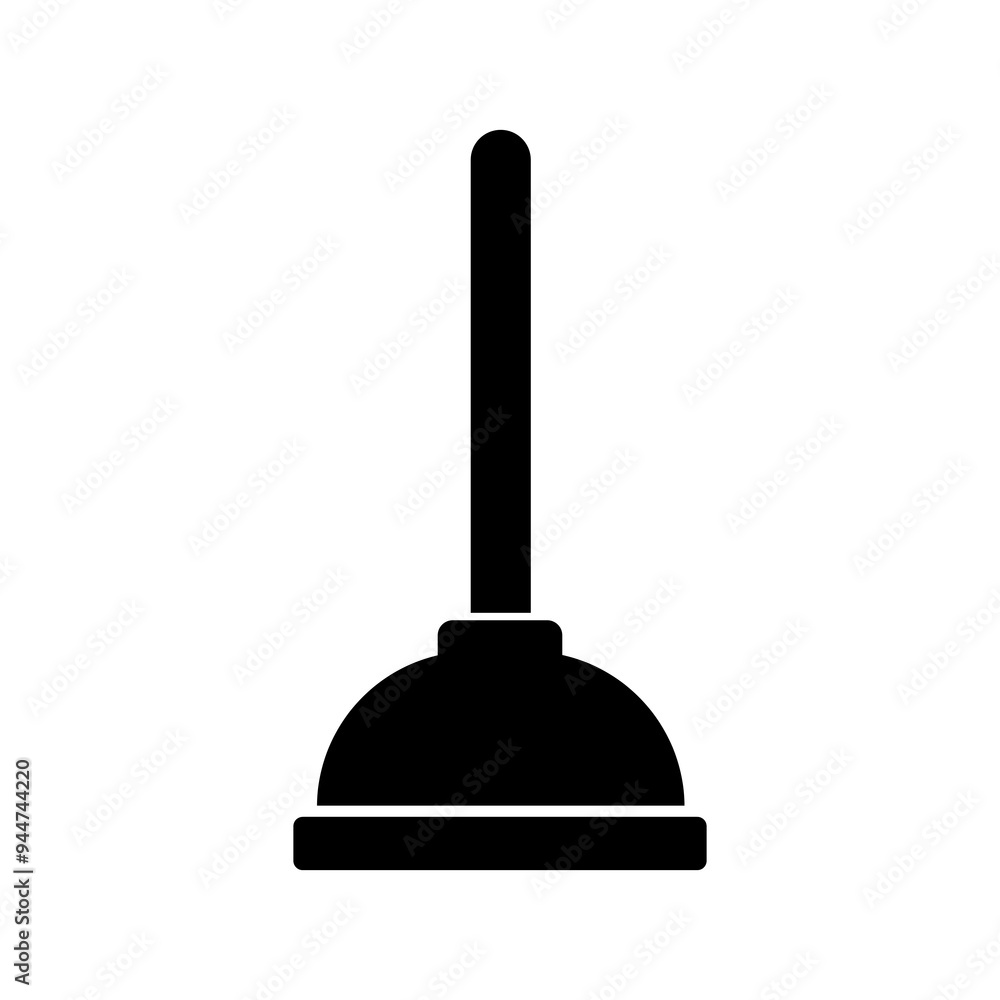 Plunger icon, vector illustration. vector plunger icon illustration trendy style on white background..eps Plunger icon, vector illustration. vector plunger icon illustration trendy style on white background..eps