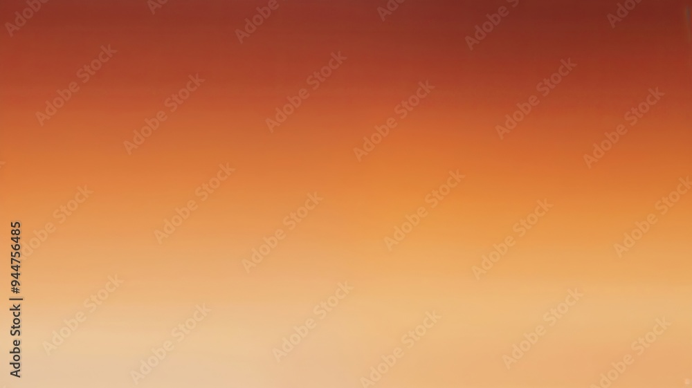 Naklejka premium Gradient hues of amber and burnt orange, blurred into a twilight-inspired blur, creating a warm and inviting background for beauty products. Made with generative AI technology