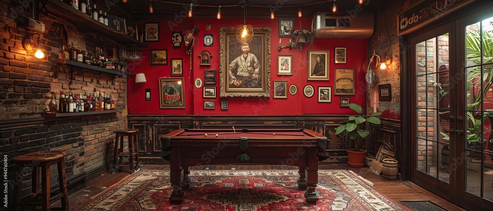Classic Red-Brick Pub with a Pool Table & Rustic Charm Classic Red-Brick Pub with a Pool Table & Rustic Charm