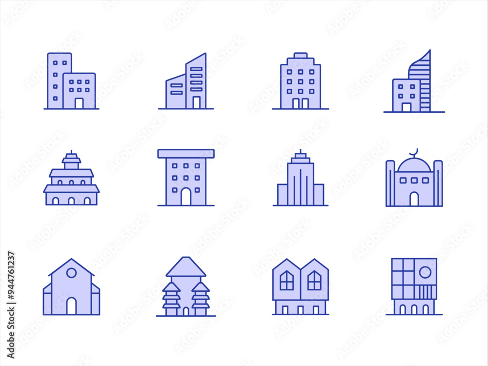 Architecture Icon Color Architecture Icon Color