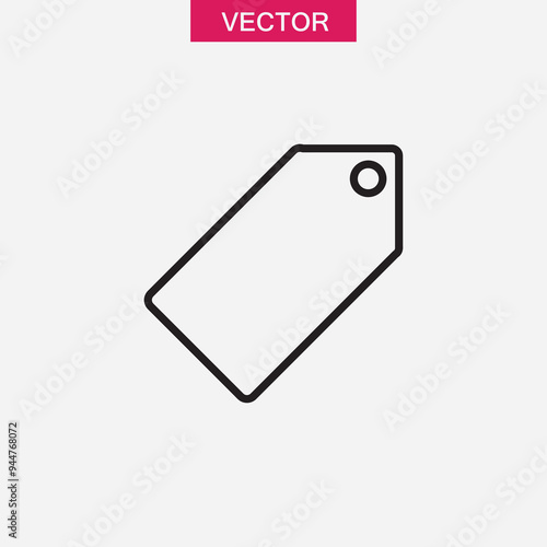 Tag icon,vector illustration. vector tag icon linear illustration for web and app..eps