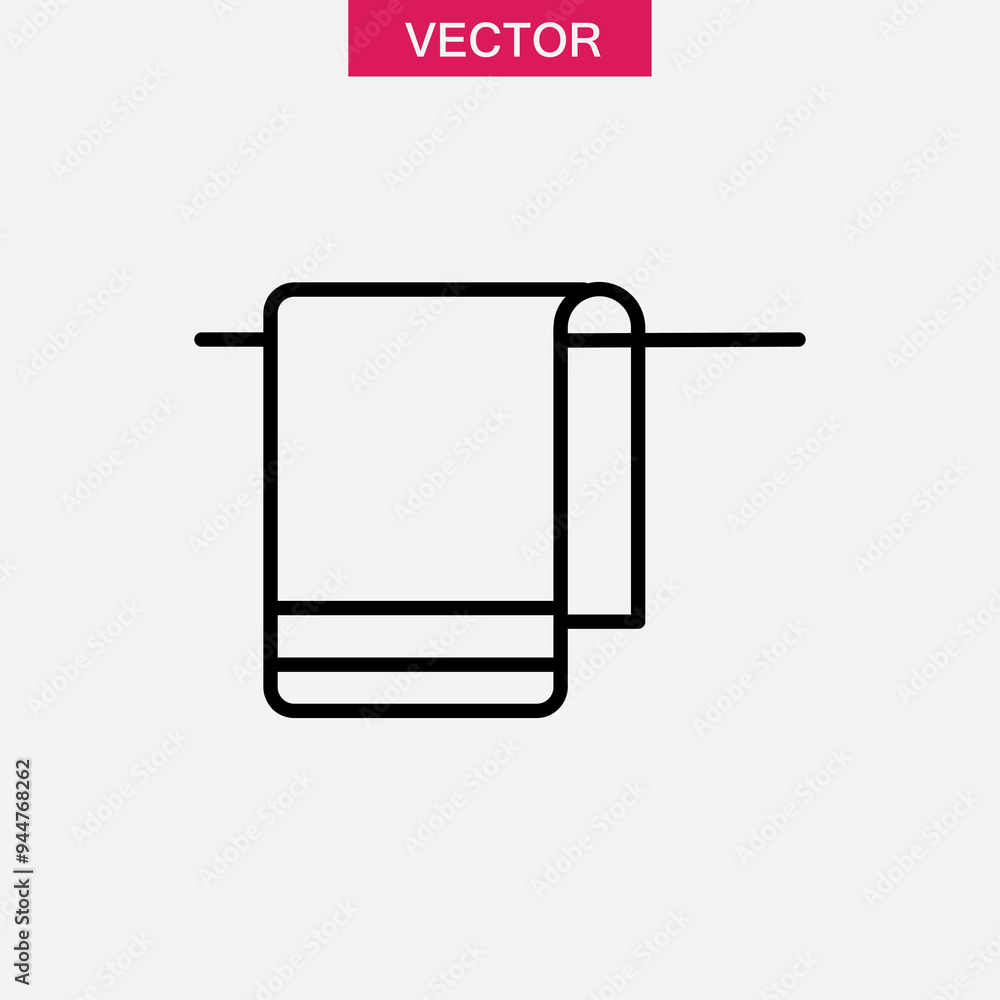 Towel icon,vector illustration. vector towel icon linear illustration for web and app..eps Towel icon,vector illustration. vector towel icon linear illustration for web and app..eps