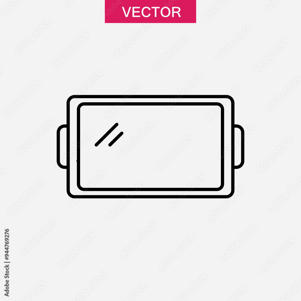 Baking tray icon,vector illustration. vector baking tray icon linear illustration for web and app..eps Baking tray icon,vector illustration. vector baking tray icon linear illustration for web and app..eps