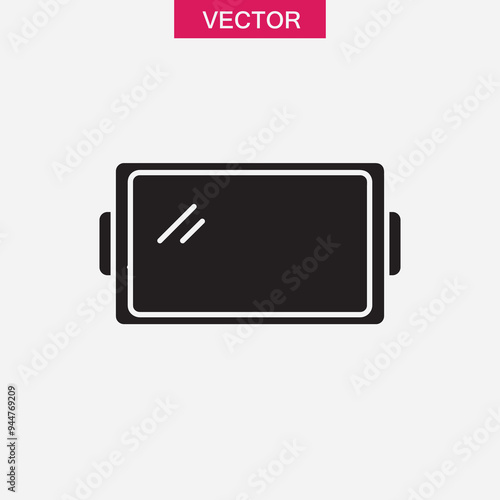 Baking tray icon,vector illustration.  vector baking tray black flat illustration for web and app..eps