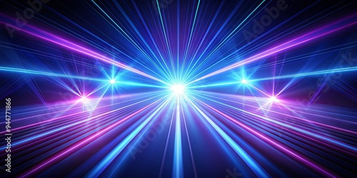 Blue violet laser beams shooting from futuristic technology , laser beams, blue, violet, futuristic