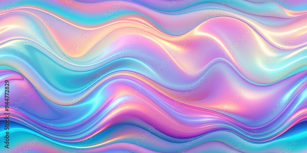 Abstract holographic texture of wavy gradient pastel backgrounds, render, holographic, abstract, texture, wavy Abstract holographic texture of wavy gradient pastel backgrounds, render, holographic, abstract, texture, wavy