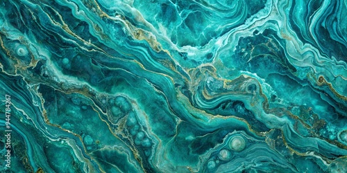 Emerald blue marble texture with intricate swirling patterns, emerald, blue, marble, texture, design, pattern