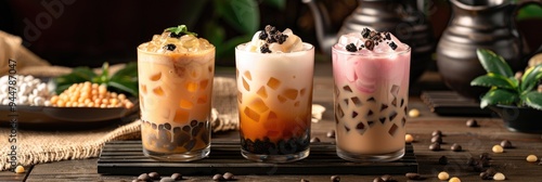 A diverse range of milk teas to satisfy all cravings and create a delightful milk tea experience. photo