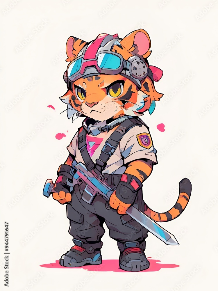 Tiger Character Illustration Tiger Character Illustration