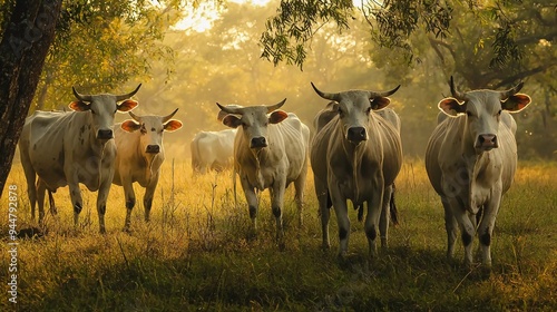 Brahman cattle - A very beautiful Bos Indicus photo