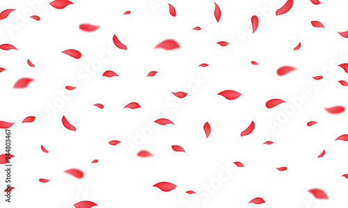 Red Rose Fly Vector Transparent Background. vector illustration