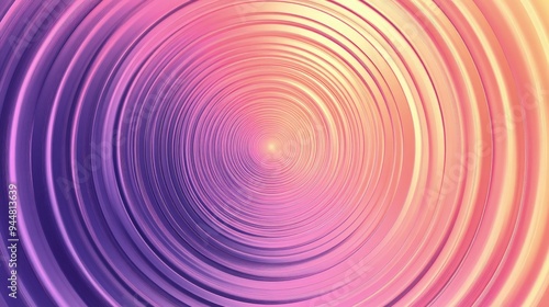 Circular patterns, concentric rings, gradient hues, soft spotlight