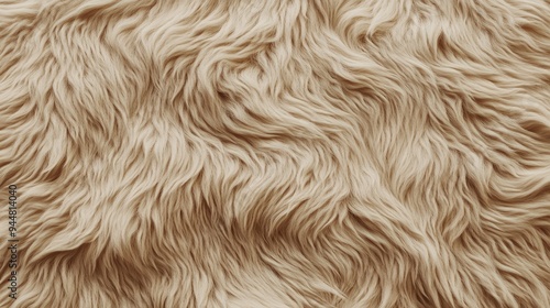 Close-up of wool, soft and fluffy, with natural fibers visible