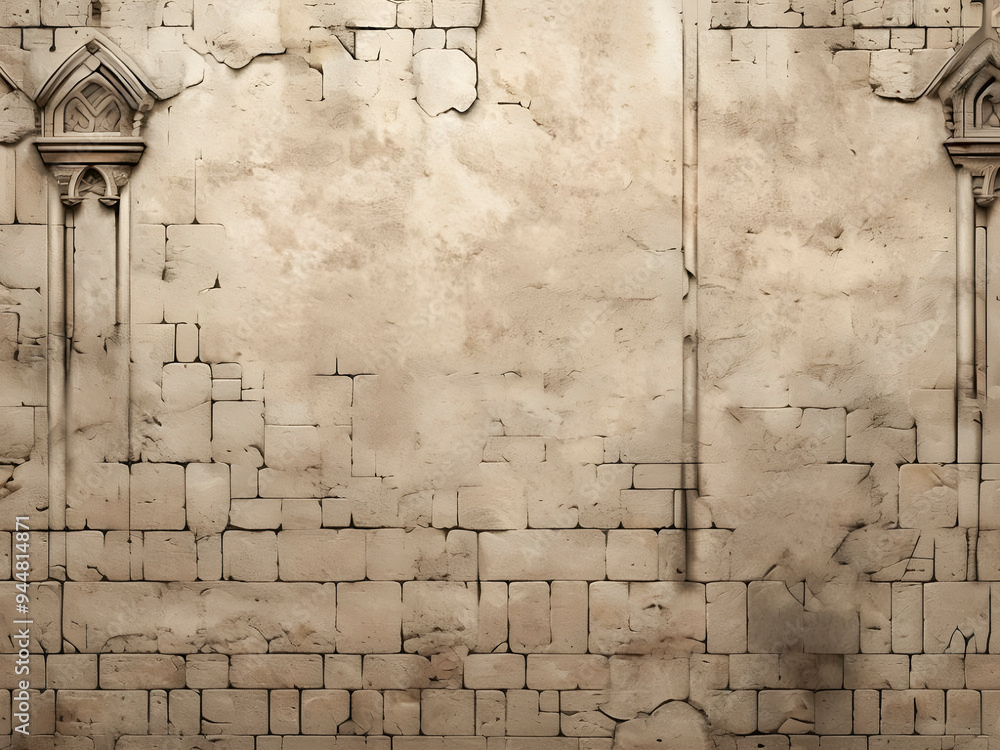 Obraz premium 텍스처,오래된 돌벽
