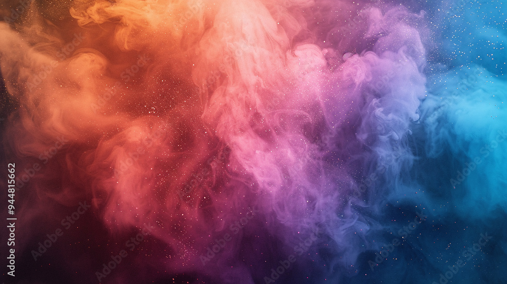 Vibrant Colorful Smoke and Dust Background - Abstract and Dynamic Visual Effect Vibrant Colorful Smoke and Dust Background - Abstract and Dynamic Visual Effect