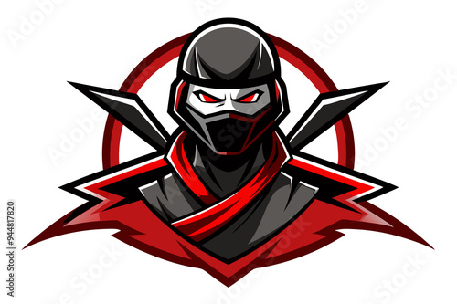 ninja esport logo ilustration  photo