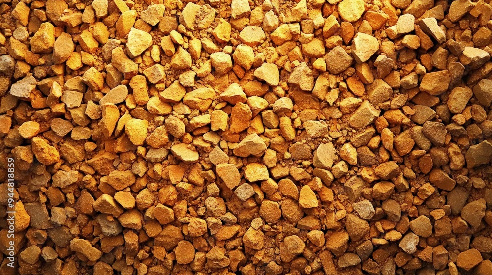 Gravel pit, rough stones and dust, under a bright midday sun Gravel pit, rough stones and dust, under a bright midday sun