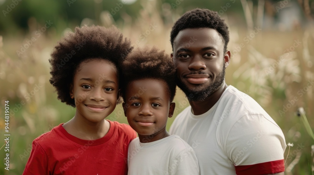 Joyful African Family Enjoying Time Together Outdoors in a Lush Natural Setting The Image Captures a Warm Heartwarming Moment of Togetherness and Playfulness Joyful African Family Enjoying Time Together Outdoors in a Lush Natural Setting The Image Captures a Warm Heartwarming Moment of Togetherness and Playfulness