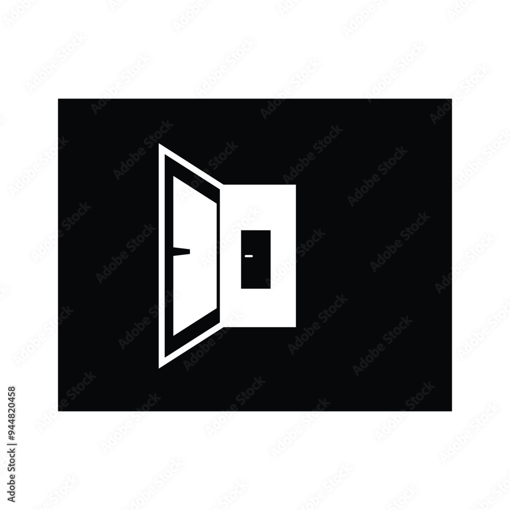 Door Logo Vector Template Icon Door Logo Vector Template Icon