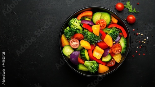 Colorful Low-Carb Vegetable Stir-Fry Bursting with Nutrition for Health-Conscious Eaters