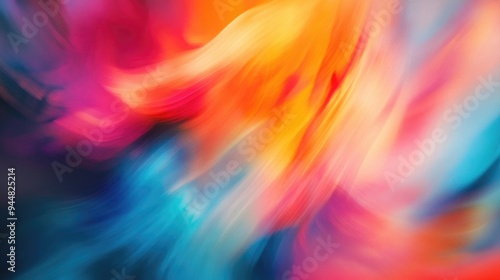 Blurred abstract background with vibrant colors