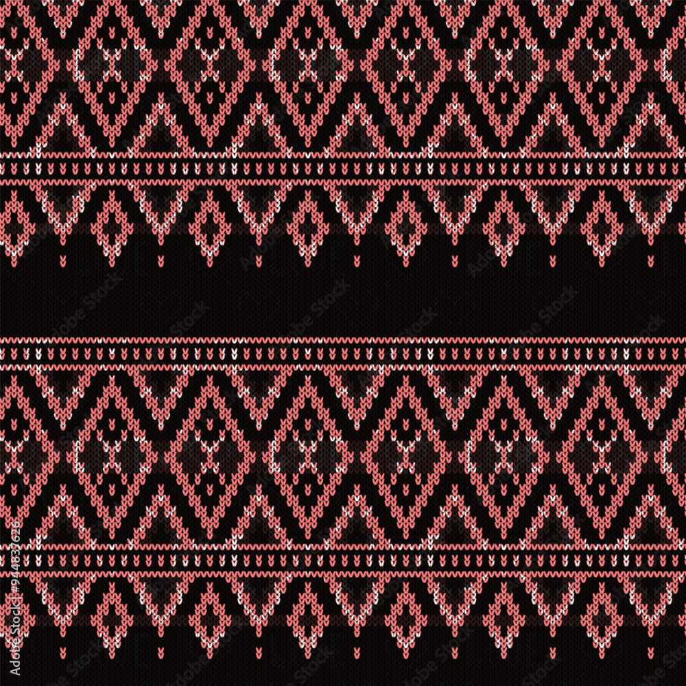 black and white seamless pattern, knitted texture black and white seamless pattern, knitted texture