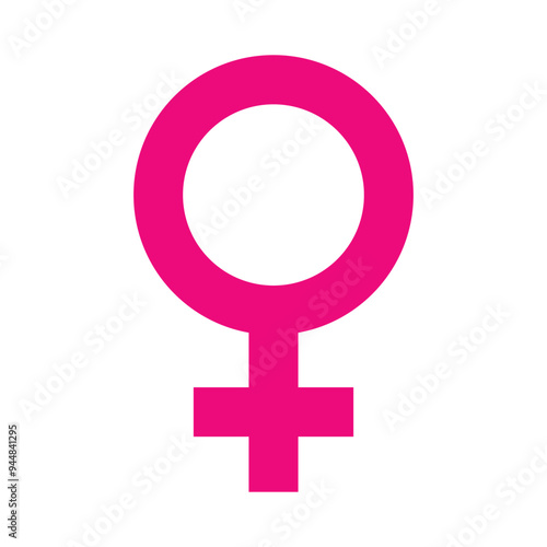 female gender sign symbol template