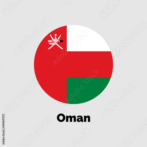 Free Download Oman flag design vector illustration on a gray background for graphic and web design. - GFXLoad