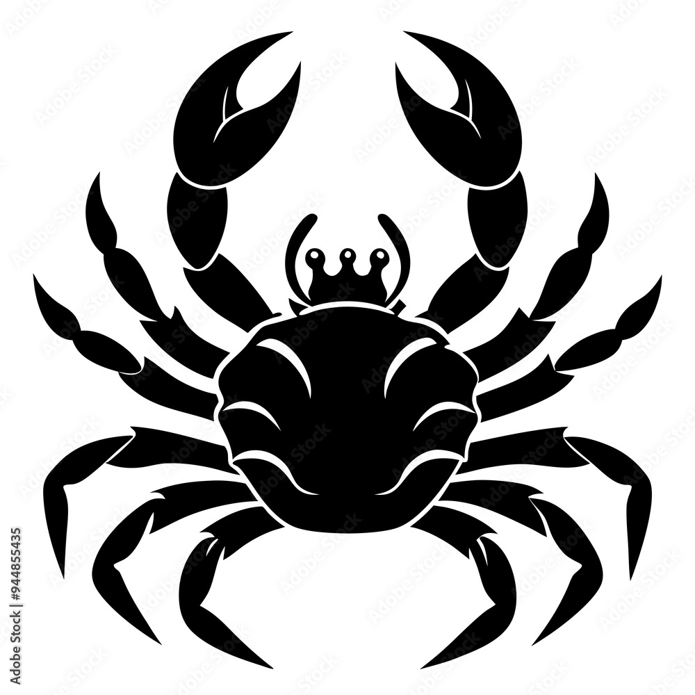 Fototapeta premium king crabs vector silhouette illustration