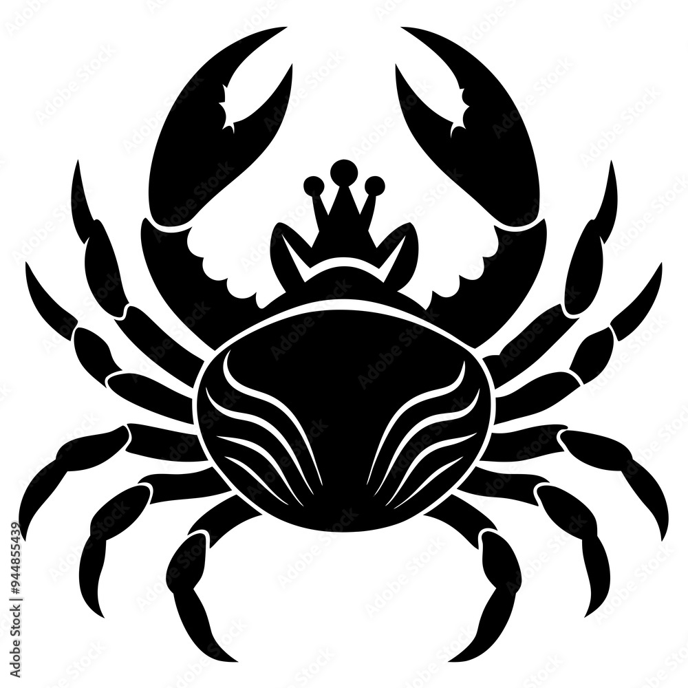 king crabs vector silhouette illustration king crabs vector silhouette illustration