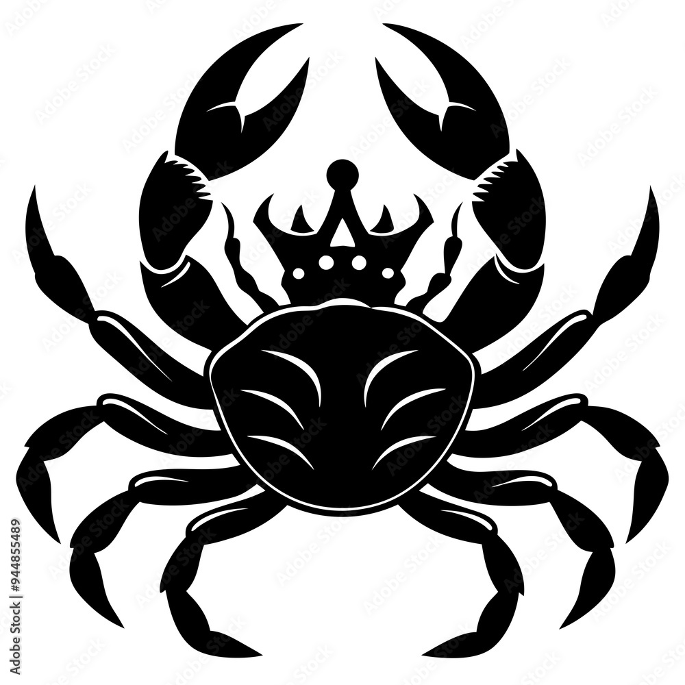king crabs vector silhouette illustration king crabs vector silhouette illustration