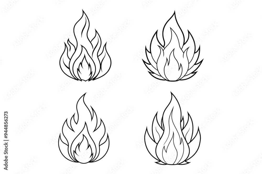 Flame Icon: Versatile Vector Design for Safety, Emergency Services, and Branding Projects Flame Icon: Versatile Vector Design for Safety, Emergency Services, and Branding Projects