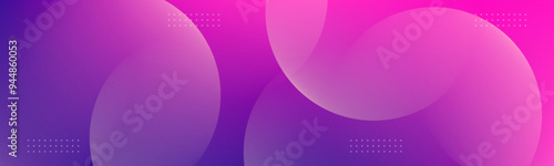 Minimal abstract background. Banner design with pink and purple color gradation. Colorful and creative design.