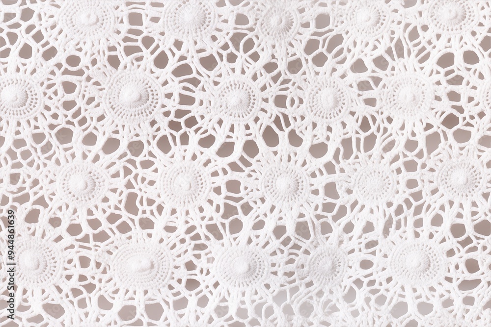 Cotton broderie anglaise texture. Intricate white lace fabric featuring floral patterns and circular motifs. The delicate design showcases detailed craftsmanship and texture. Cotton broderie anglaise texture. Intricate white lace fabric featuring floral patterns and circular motifs. The delicate design showcases detailed craftsmanship and texture.