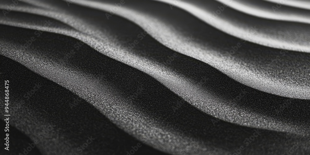 Naklejka premium a sand dune?s wind-sculpted surface, with ripples and sharp edges revealing aeolian processes