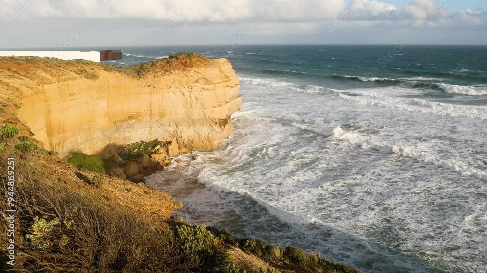 Waves Crashing at Twelve Apostles Waves Crashing at Twelve Apostles