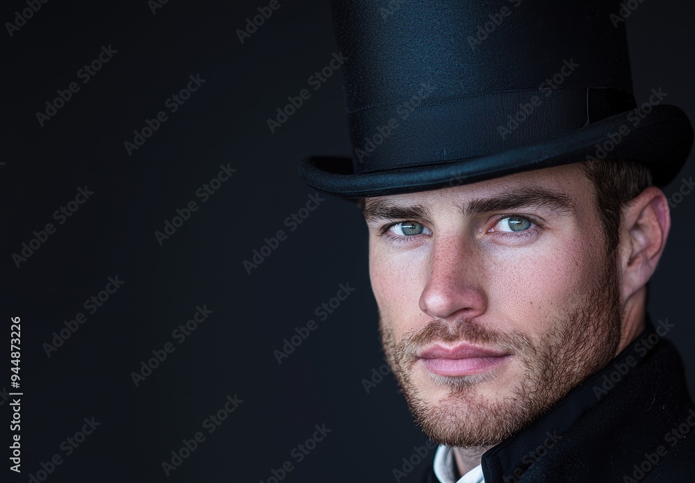 Mysterious man in black hat Mysterious man in black hat