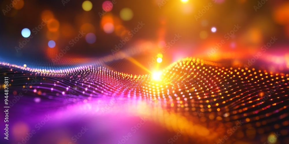 a quantum dot emitting photons, with the quantum confinement effect visible at the nanoscale a quantum dot emitting photons, with the quantum confinement effect visible at the nanoscale