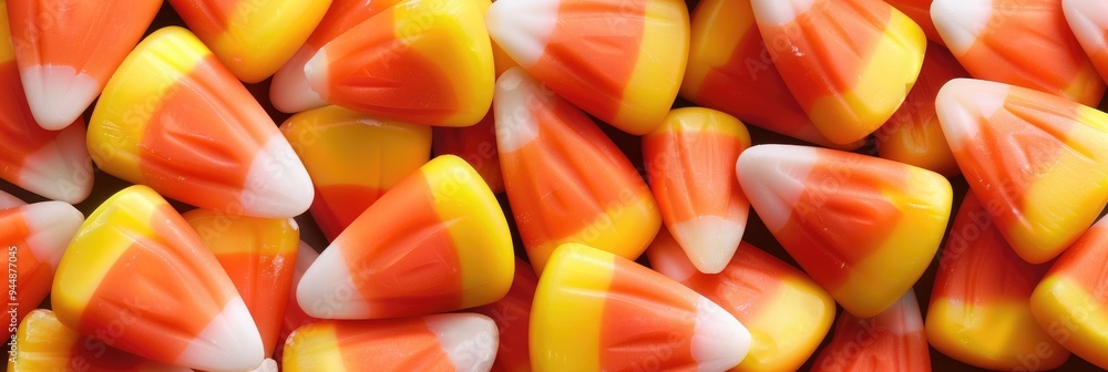 Candy corn clearly signifies the onset of autumn and the Halloween season. Candy corn clearly signifies the onset of autumn and the Halloween season.